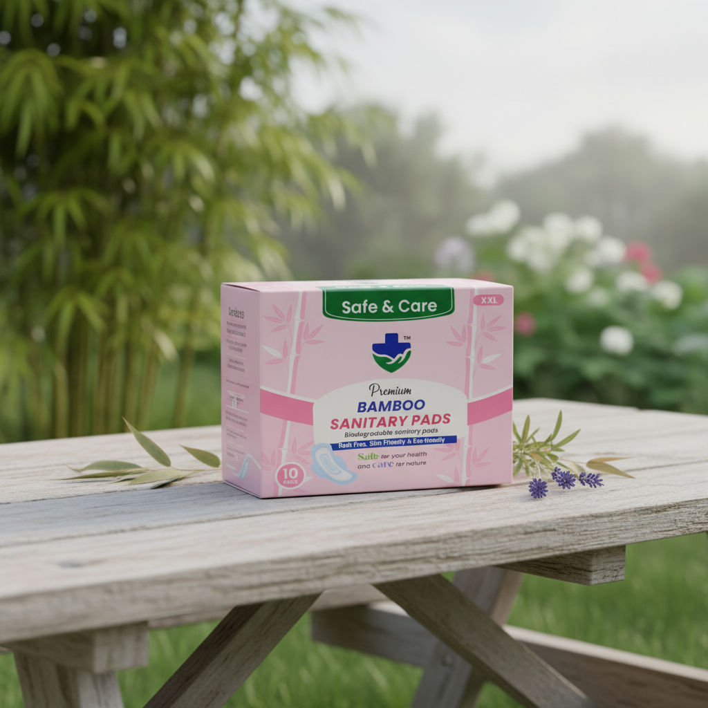 Safe & Care Premium Bamboo Sanitary Pads main view